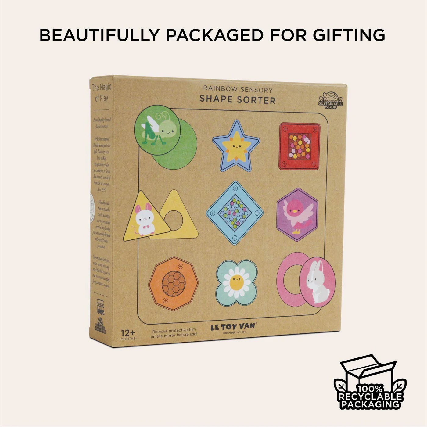 Rainbow Sensory Shape Sorter by Le Toy van - Image 8
