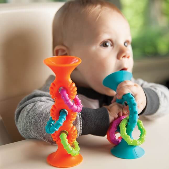 Pip Squigz Loops - Orange by Fat Brain Toys - Image 5