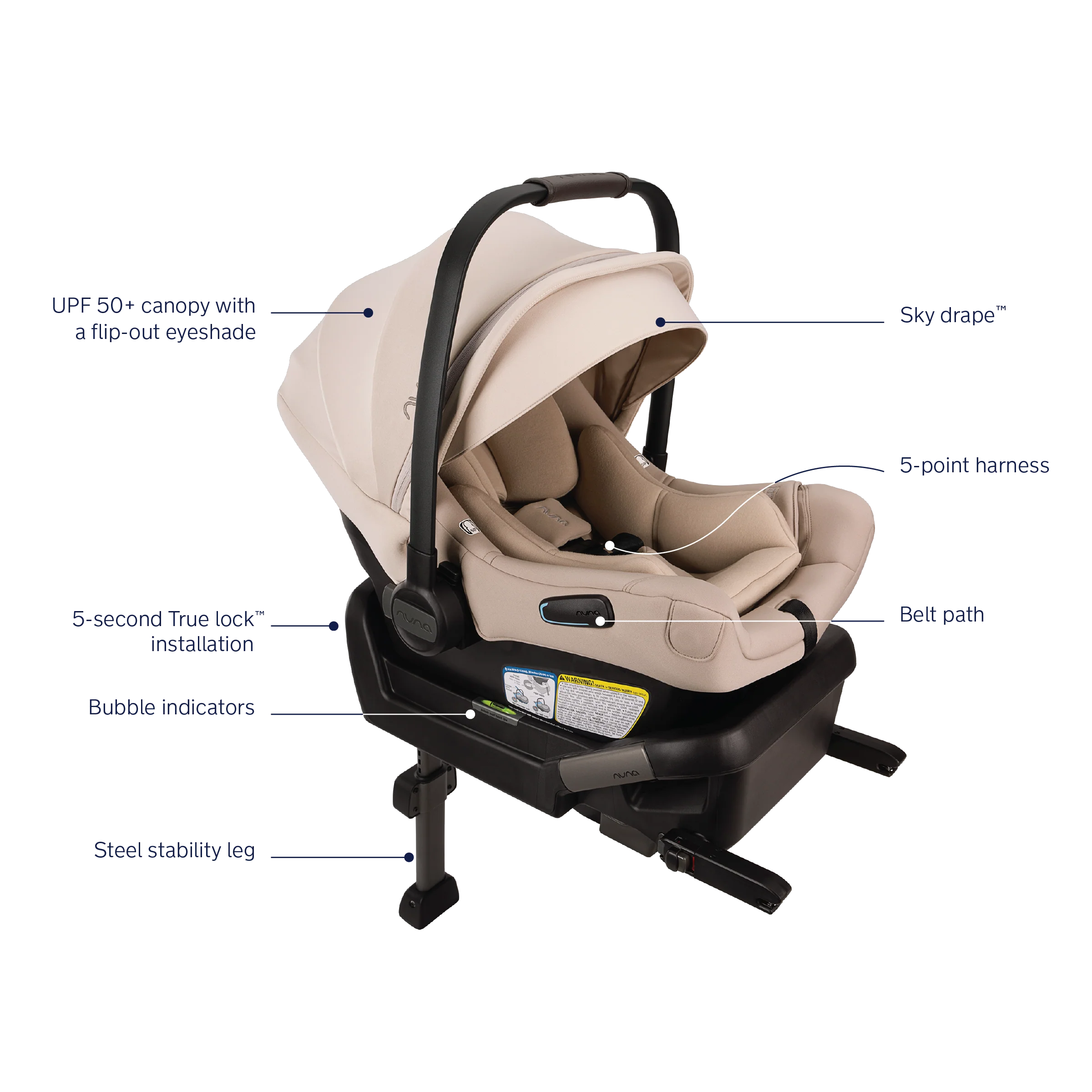 Pipa Aire Infant Car Seat with Pipa Series Base by Nuna - Image 27