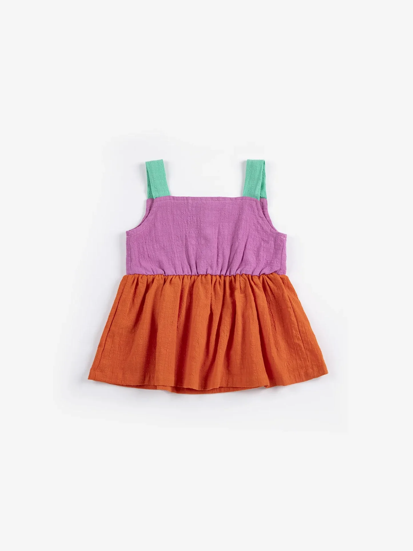 Pixel Daisy Color Block Woven Dress by Bobo Choses - FINAL SALE - Image 4