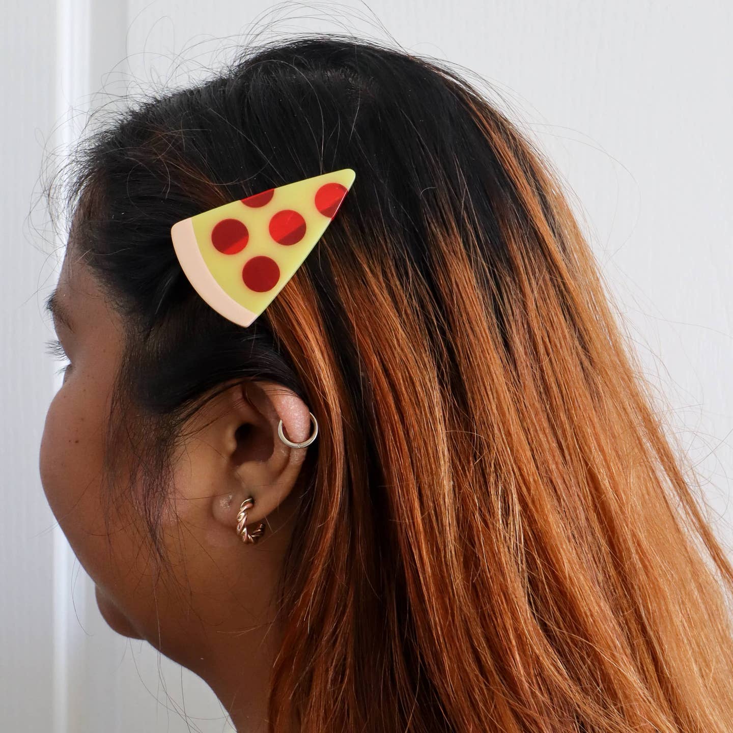Pizza Alligator Hair Clip Set by Jenny Lemons - Image 2