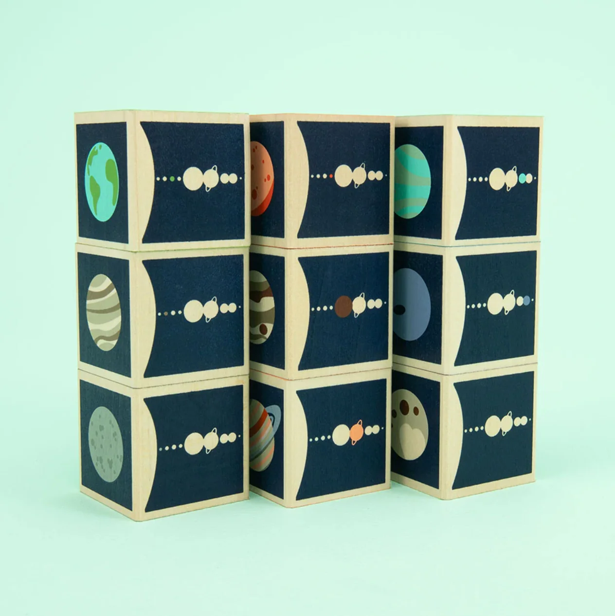 Planet Wooden Blocks by Uncle Goose - Image 4
