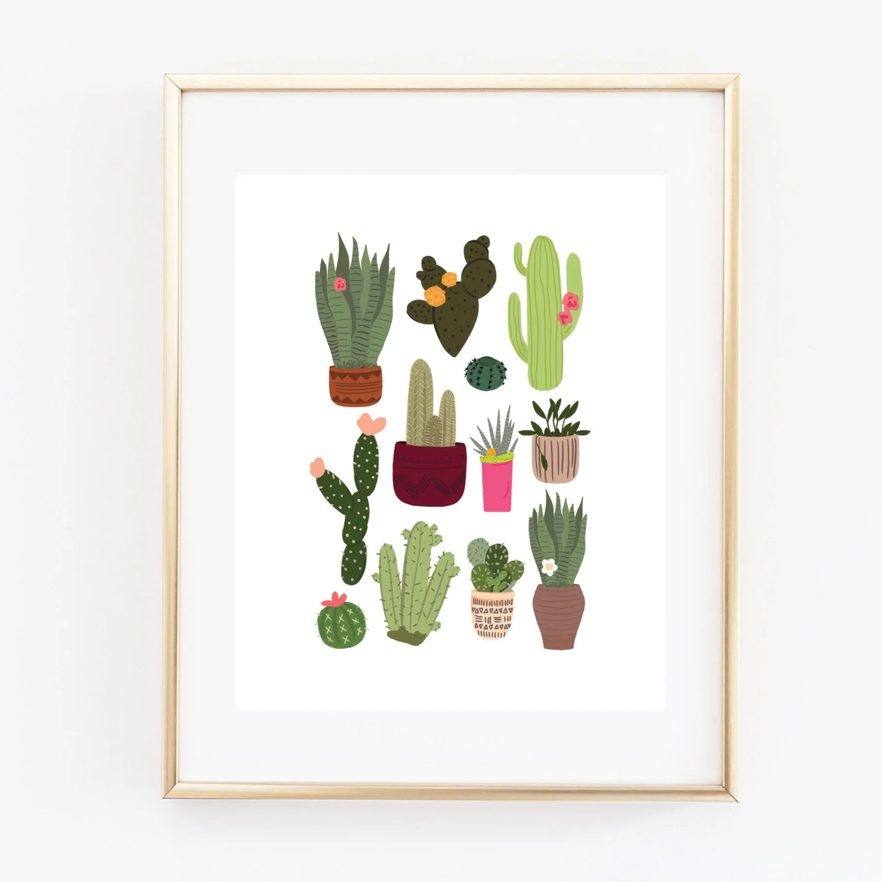 Plants Pattern Art Print by Bloomwolf Studio - Image 2