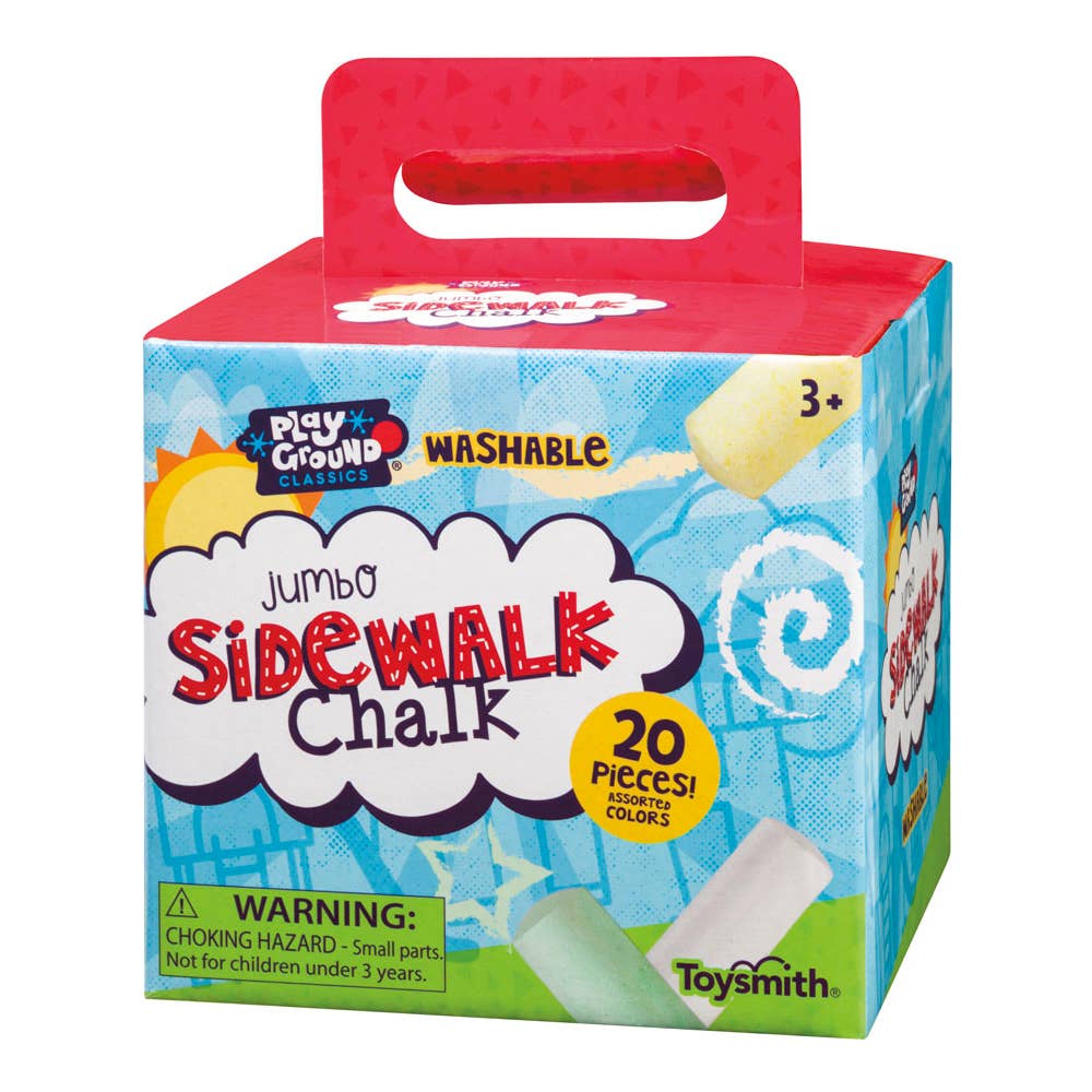 Playground Classics Jumbo Sidewalk Chalk, Assorted Colors by Toysmith - Image 5