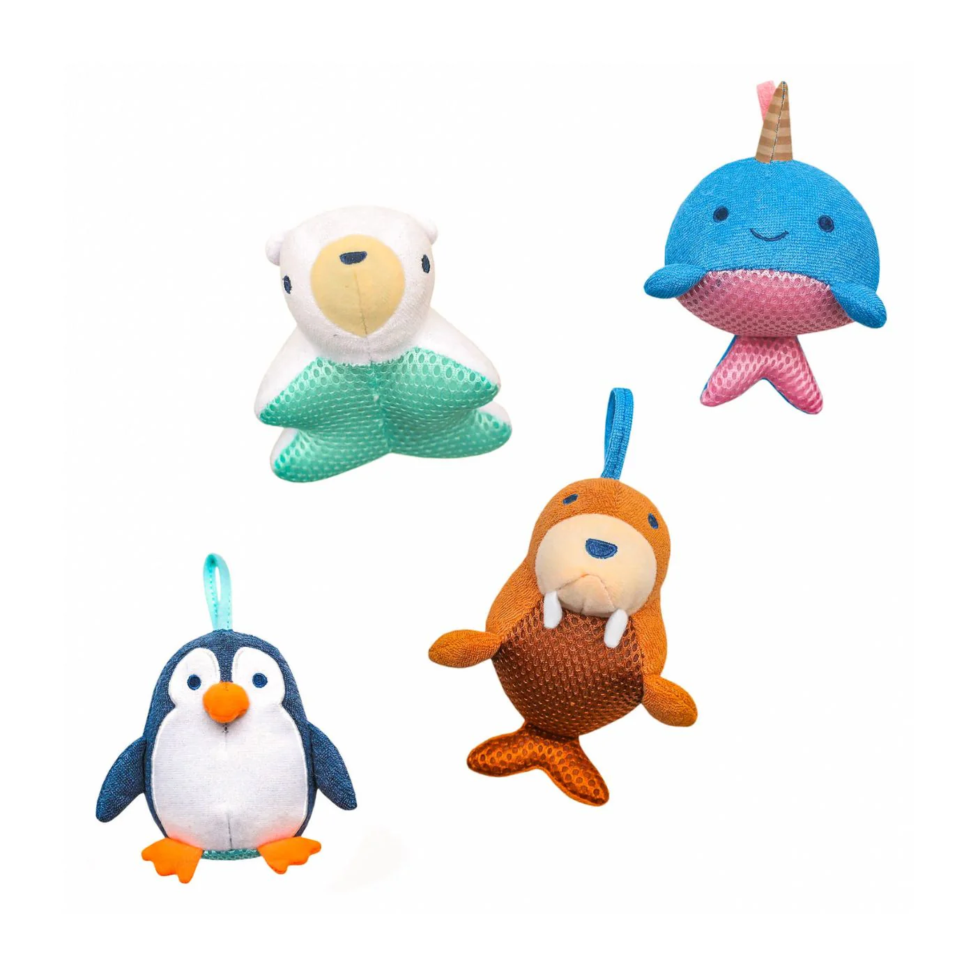 Plush Bath Toy Set - Arctic Wonder by Copper Pearl