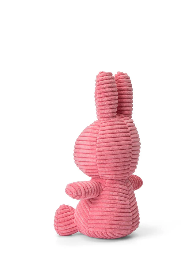 Plush Miffy Eco Corduroy 9" - Bubblegum Pink by Bon Ton Toys - Image 5
