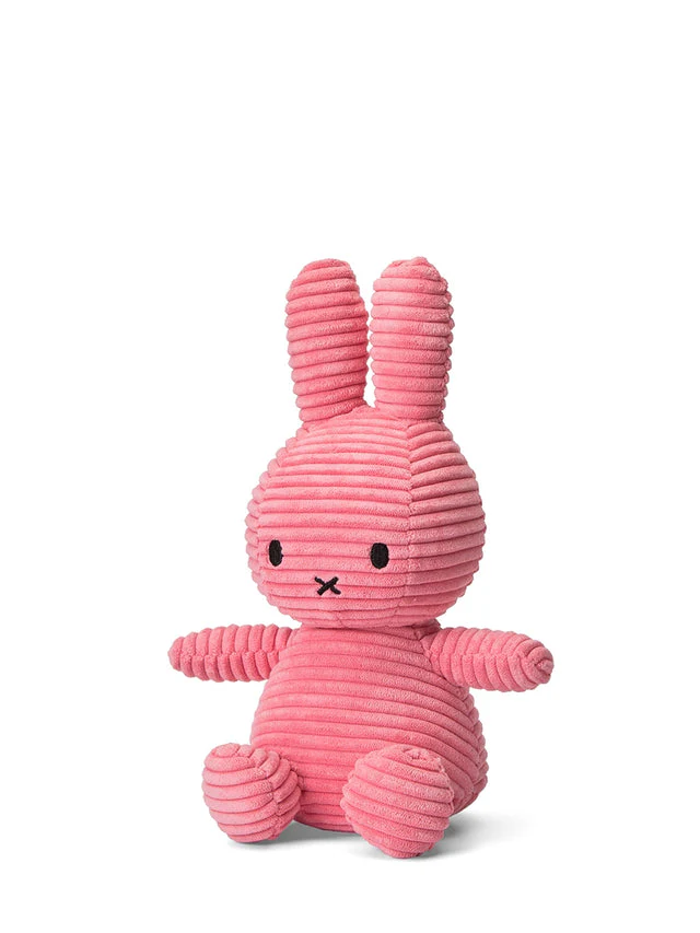 Plush Miffy Eco Corduroy 9" - Bubblegum Pink by Bon Ton Toys - Image 6