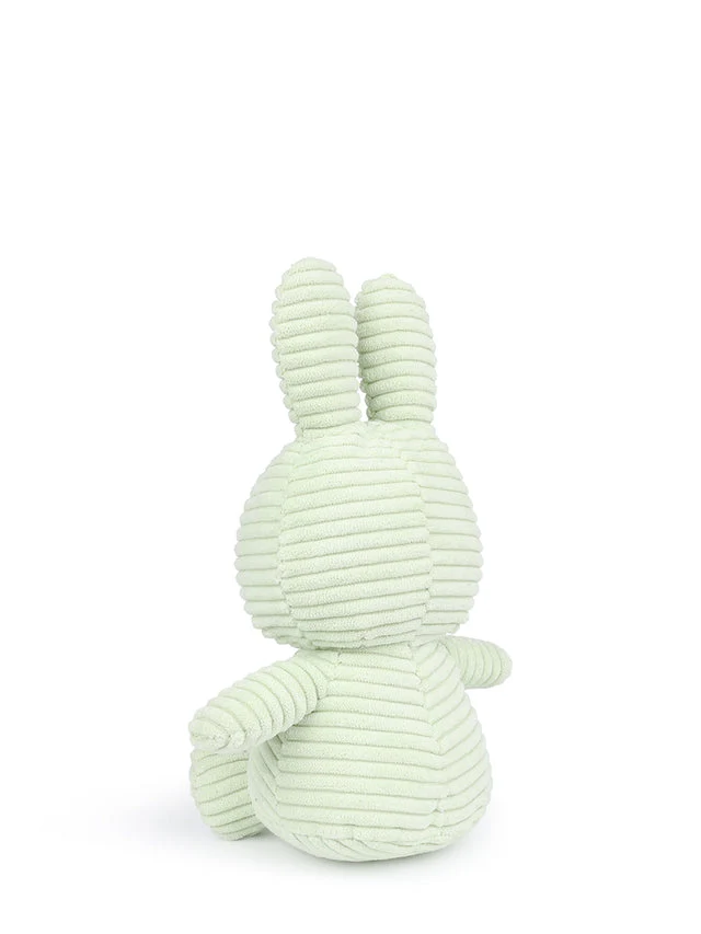Plush Miffy Eco Corduroy 9" - Fresh Mint by Bon Ton Toys - Image 4