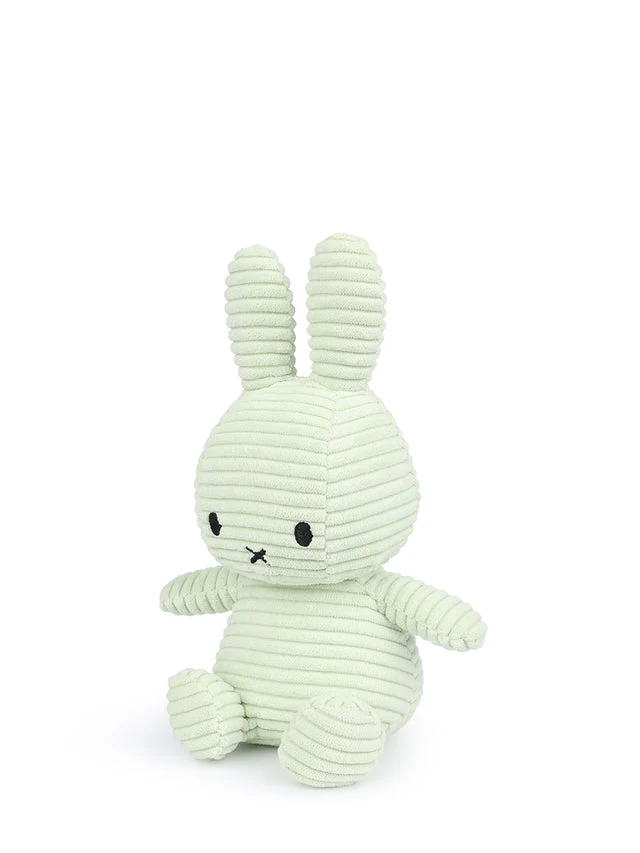 Plush Miffy Eco Corduroy 9" - Fresh Mint by Bon Ton Toys - Image 5
