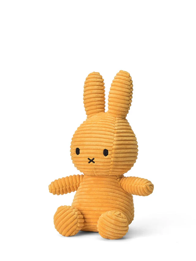 Plush Miffy Eco Corduroy 9" - Yellow by Bon Ton Toys - Image 5