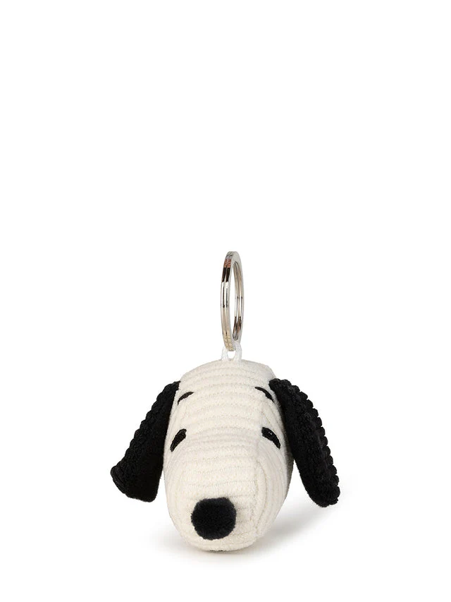 Plush Peanuts Snoopy Head Corduroy Key Chain 2" by Bon Ton Toys - Image 3
