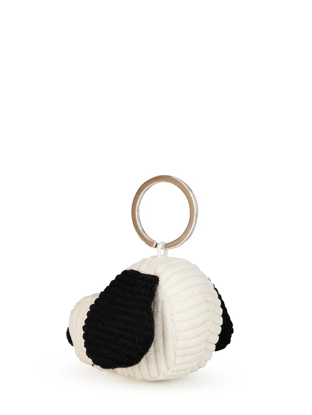 Plush Peanuts Snoopy Head Corduroy Key Chain 2" by Bon Ton Toys - Image 4