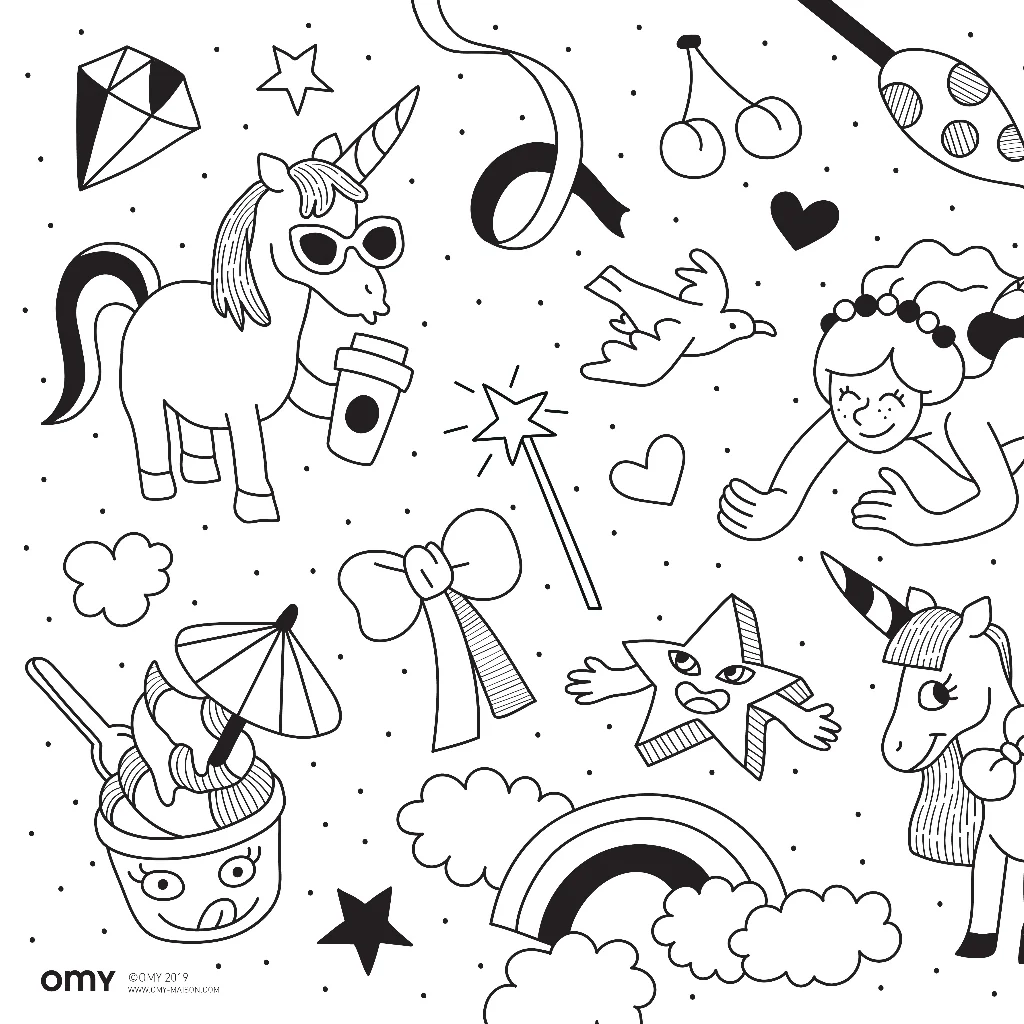 Pocket Coloring Kit - Unicorn by OMY - Image 5