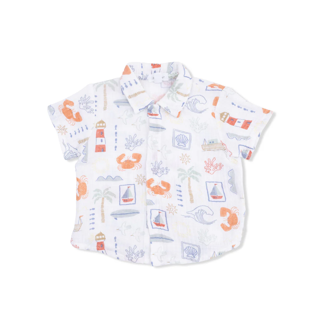 Polo Button Up with Casual Short - Club Mediterranean by Angel Dear - Image 3
