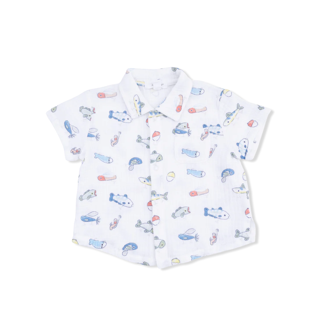 Polo Button Up with Casual Short - Fishing Lures by Angel Dear - Image 3