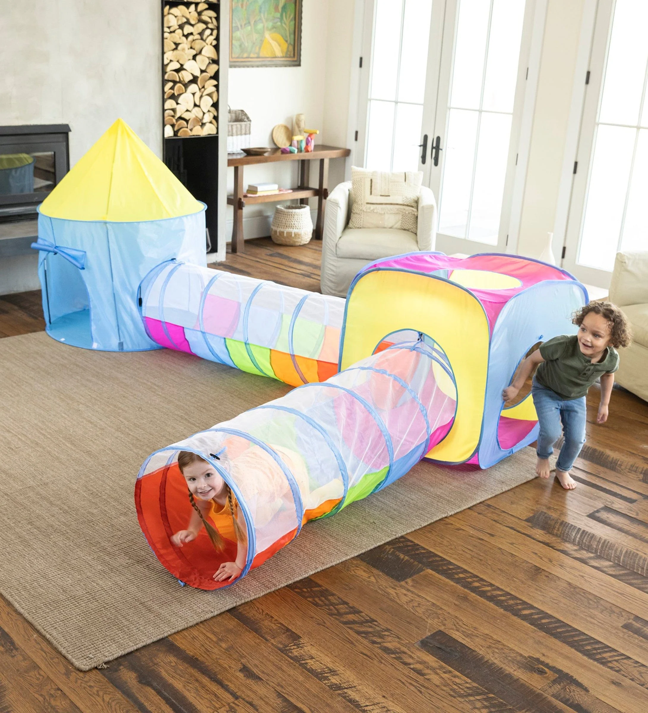 Pop-Up Play Tents & Tunnels - Rainbow by HearthSong - Image 3