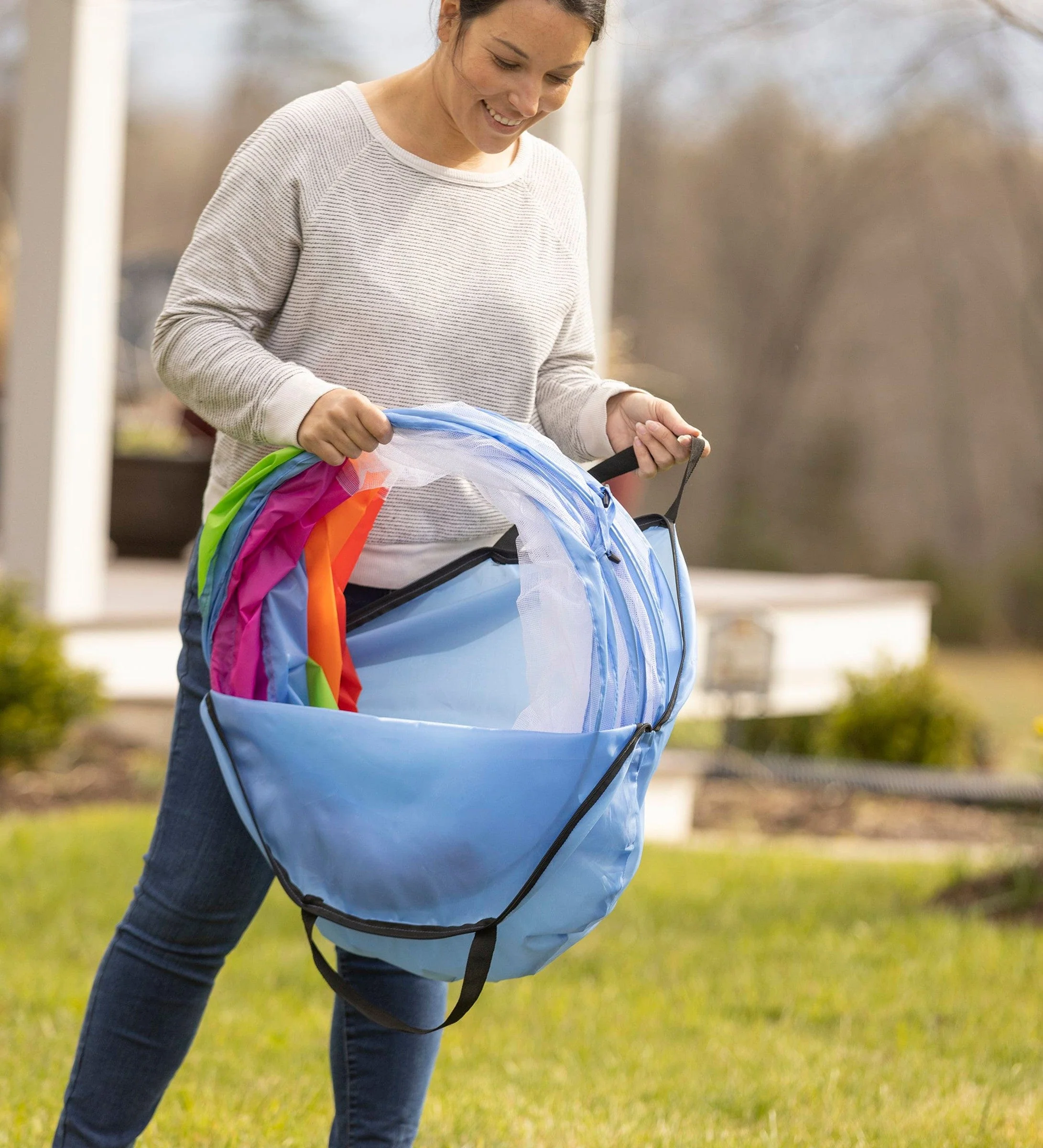 Pop-Up Play Tents & Tunnels - Rainbow by HearthSong - Image 6