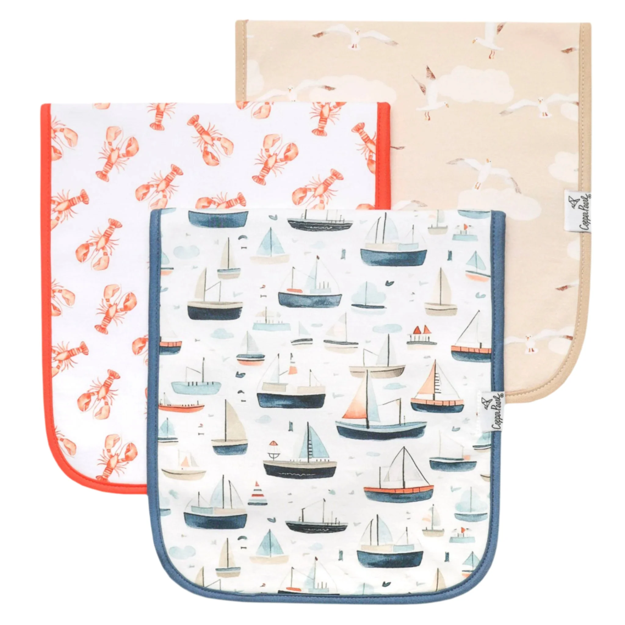 Premium Burp Cloths - Fischer by Copper Pearl