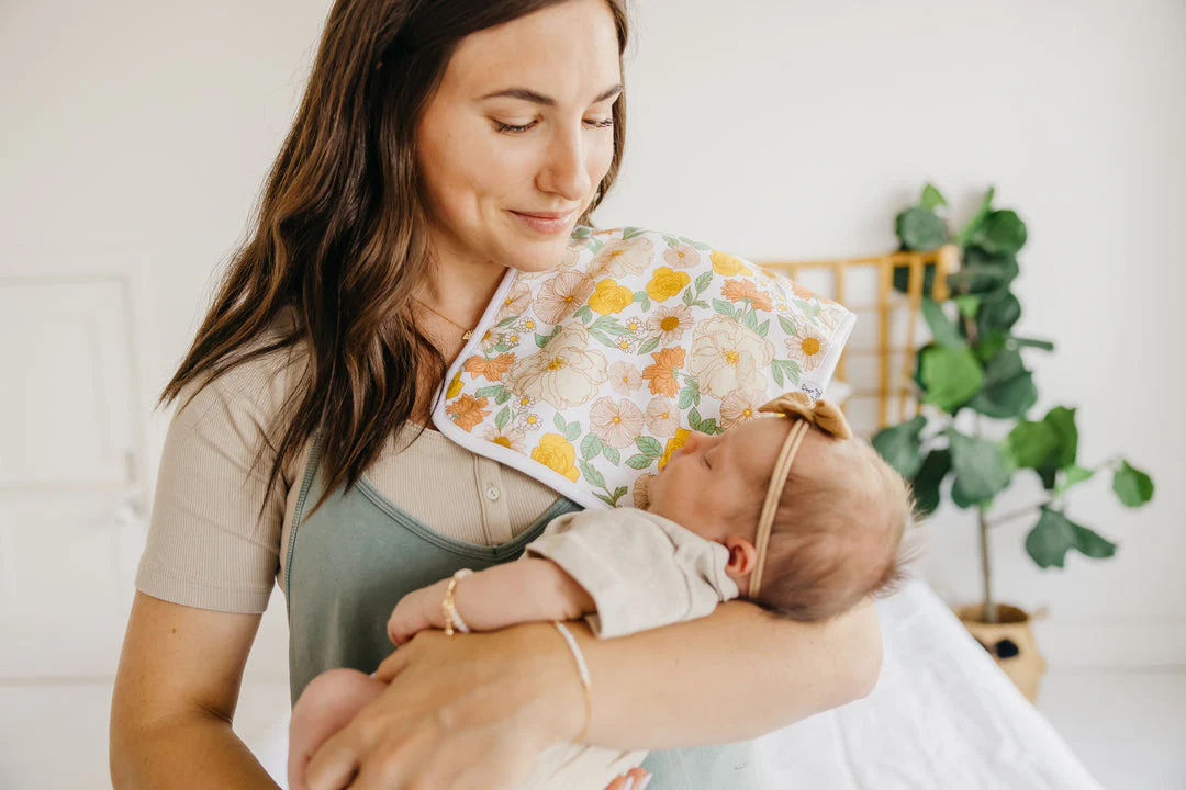 Premium Burp Cloths - Lemon by Copper Pearl - Image 2