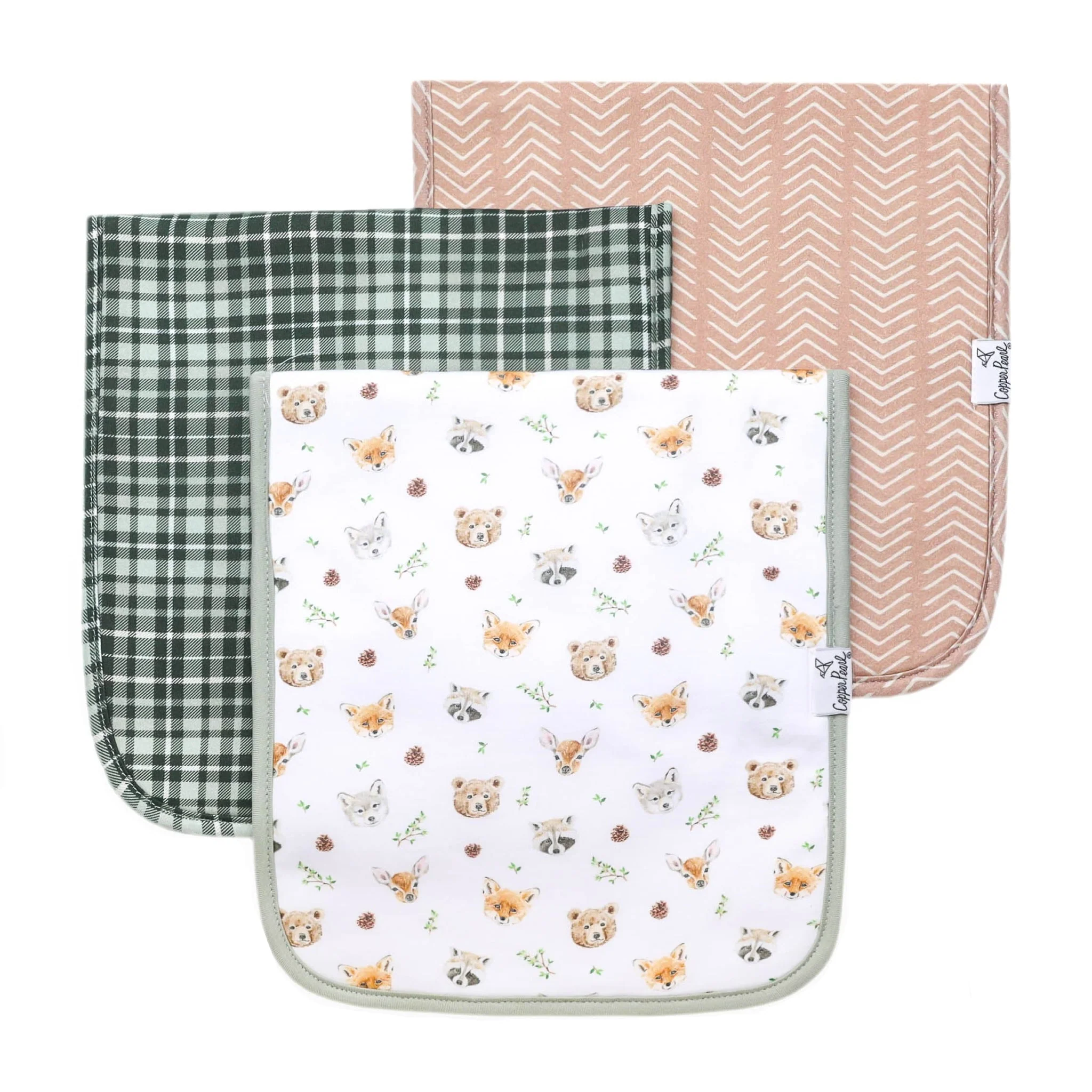 Premium Burp Cloths - Wilder by Copper Pearl