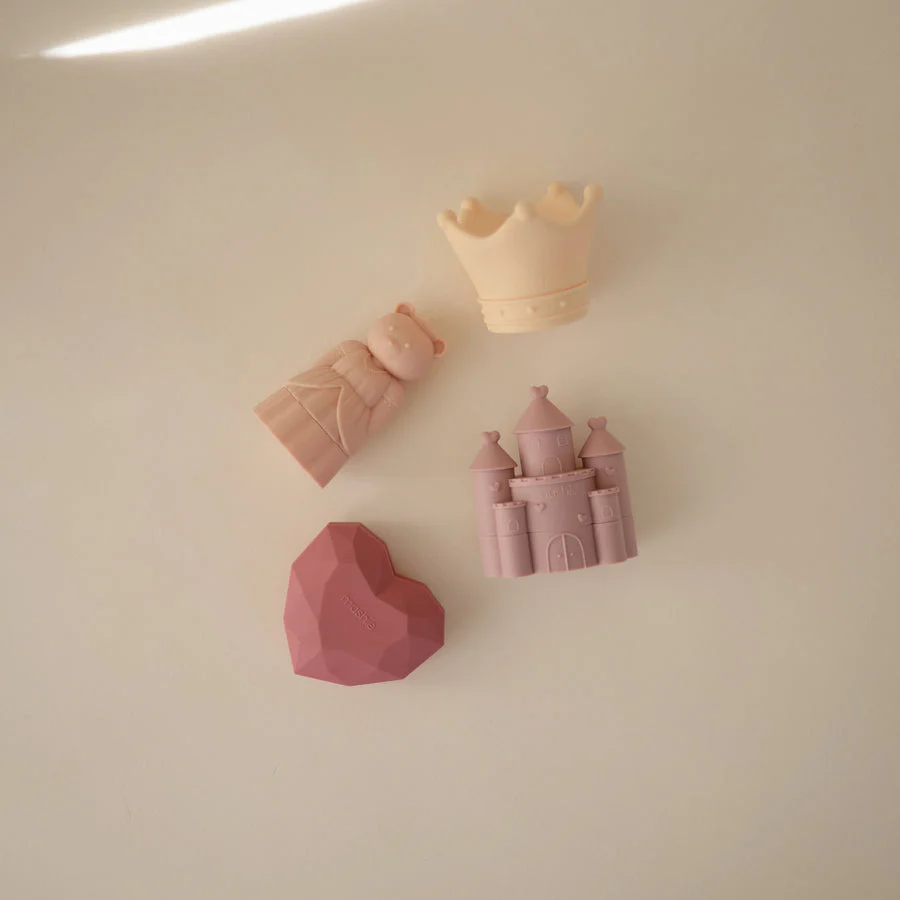 Princess Mold Free Bath Play Set - 4 Pack by Mushie & Co - Image 2