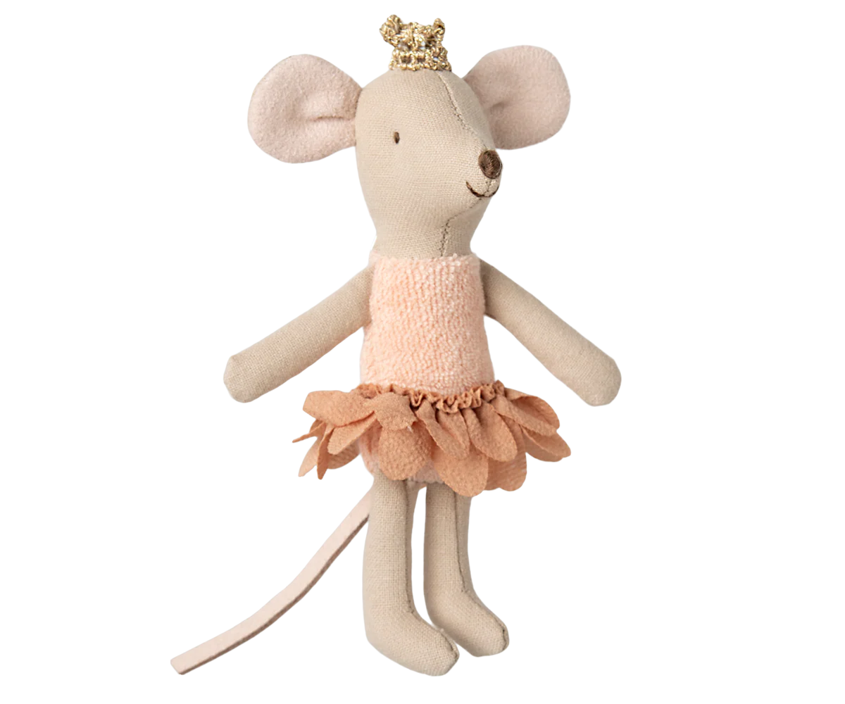 Princess Mouse, Little Sister in Matchbox - Coral Outfit by Maileg - Image 3