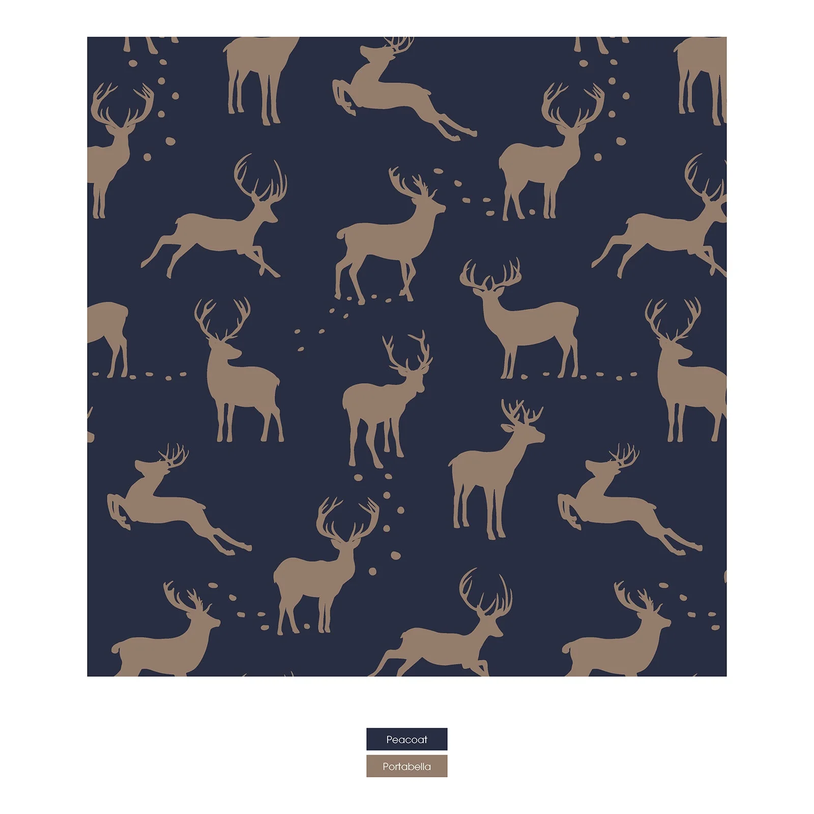 Print Footie with 2 Way Zipper - Peacoat Elk by Kickee Pants - FINAL SALE - Image 8