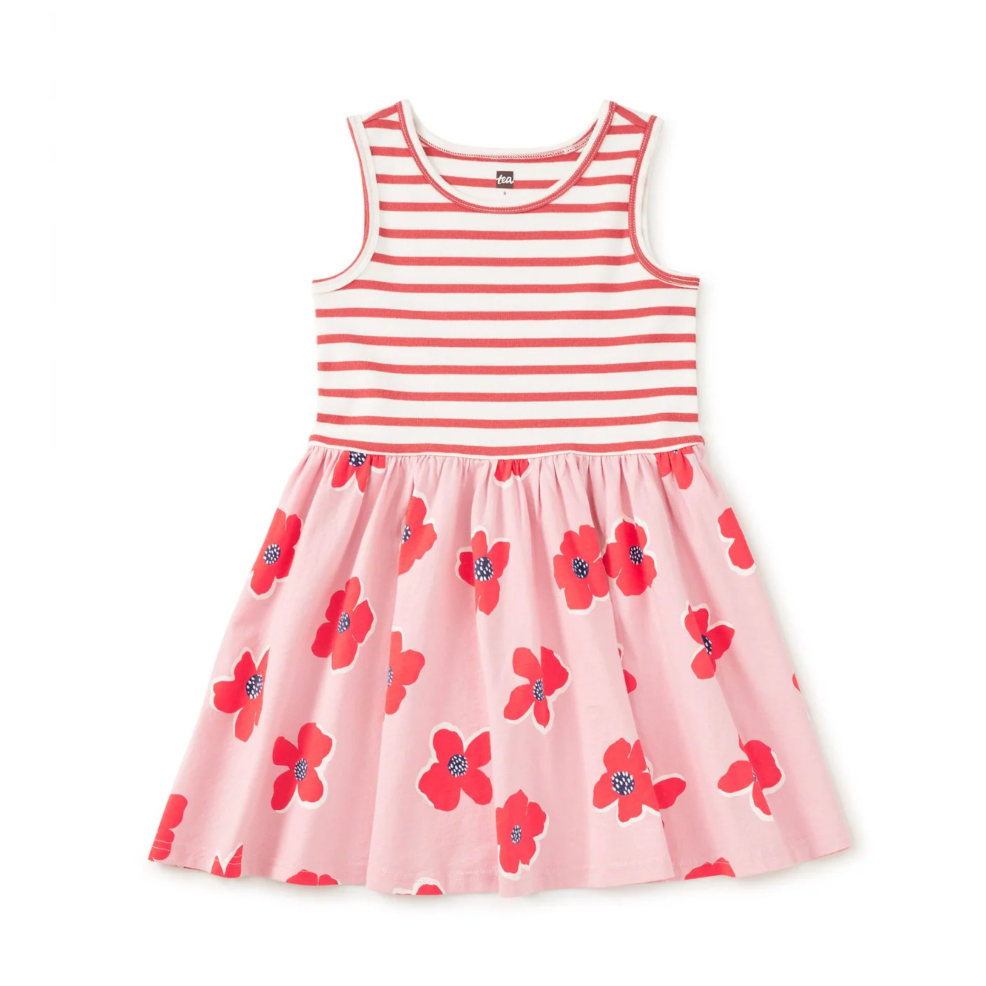 Print Mix Tank Skirted Dress - Rock Floral by Tea Collection