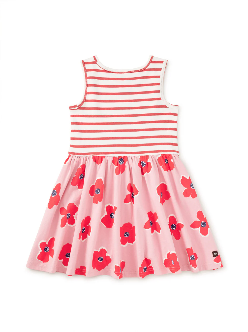 Print Mix Tank Skirted Dress - Rock Floral by Tea Collection - Image 3