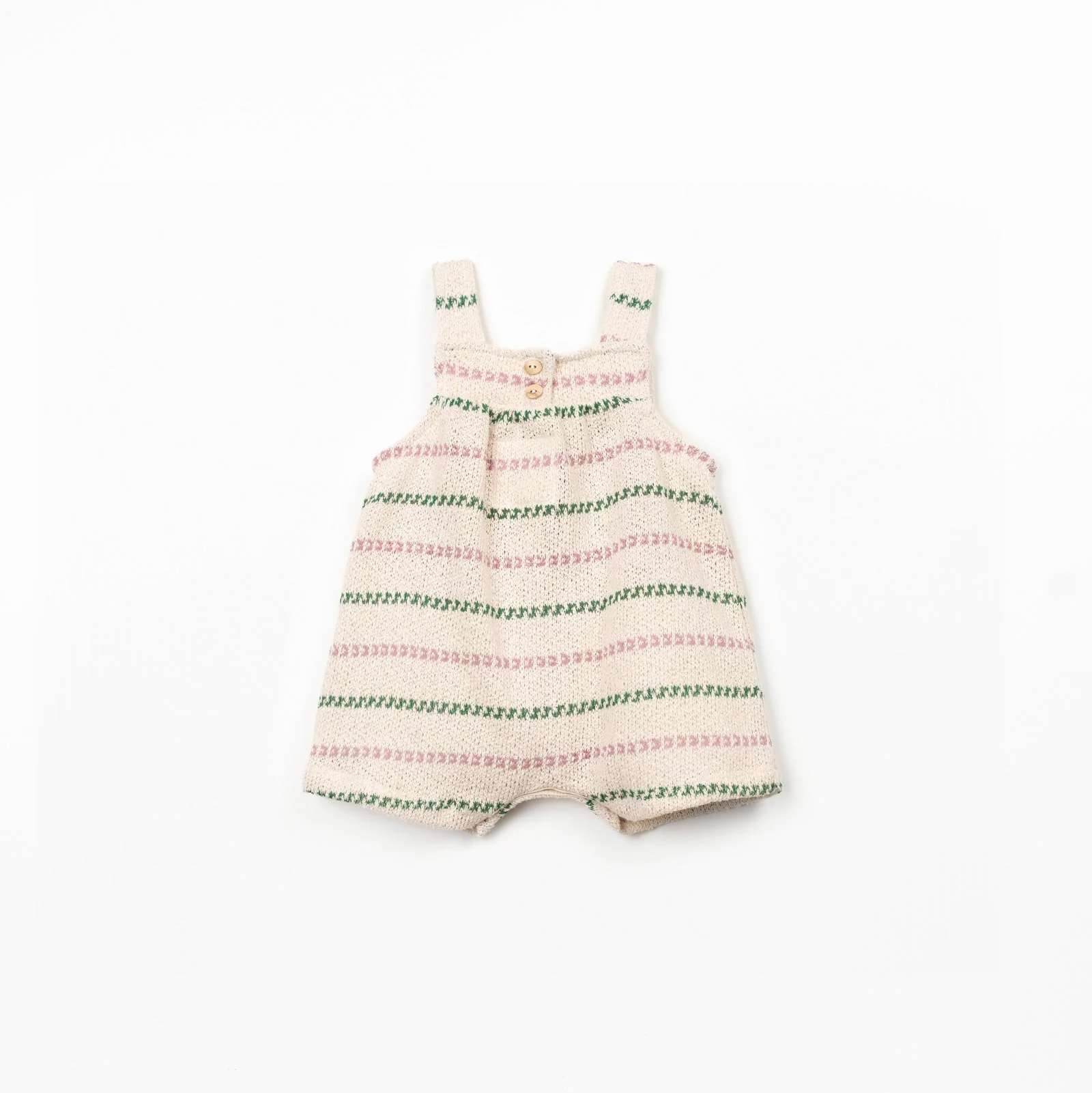 Printed Jersey Jumpsuit - Pink Stripes by Play Up - Image 2