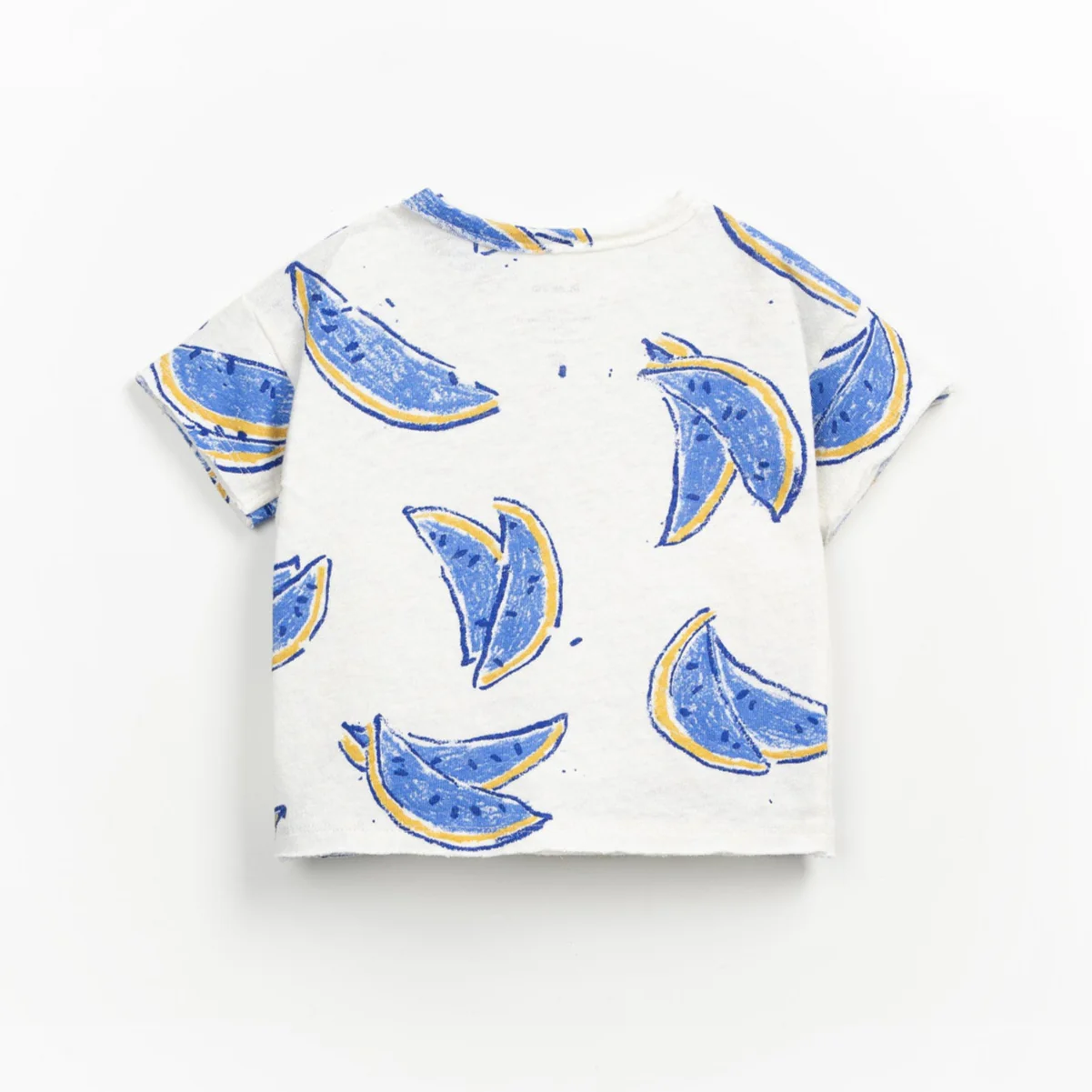 Printed Jersey Tee - Blue Watermelons by Play Up - FINAL SALE - Image 2