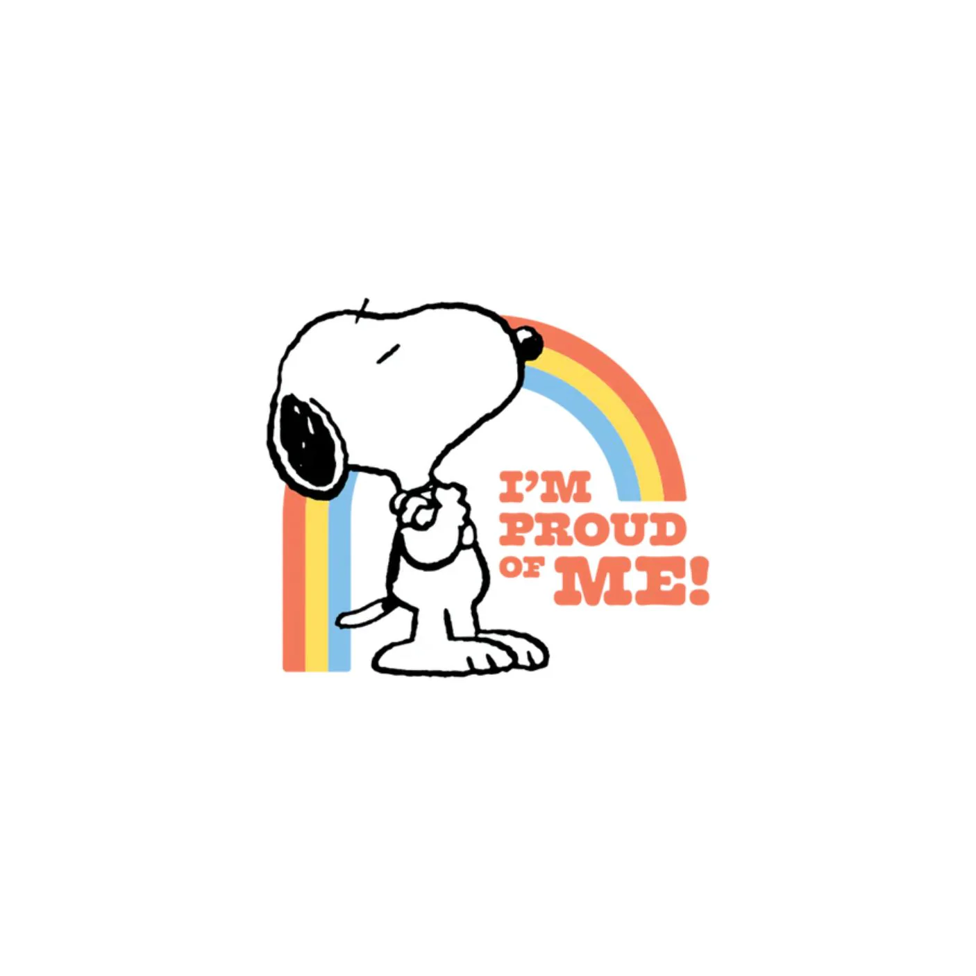 Proud Snoopy Tattoo Pair by Tattly