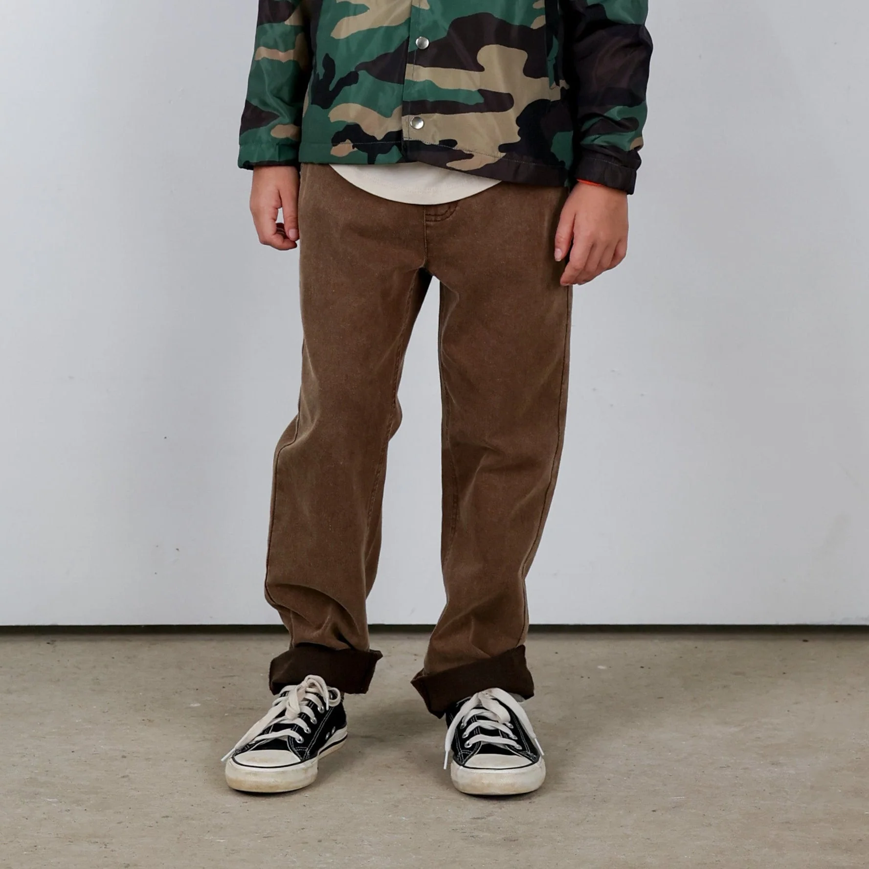 Provisions Chino Pants - Black/Sand by Tiny Whales - FINAL SALE - Image 6