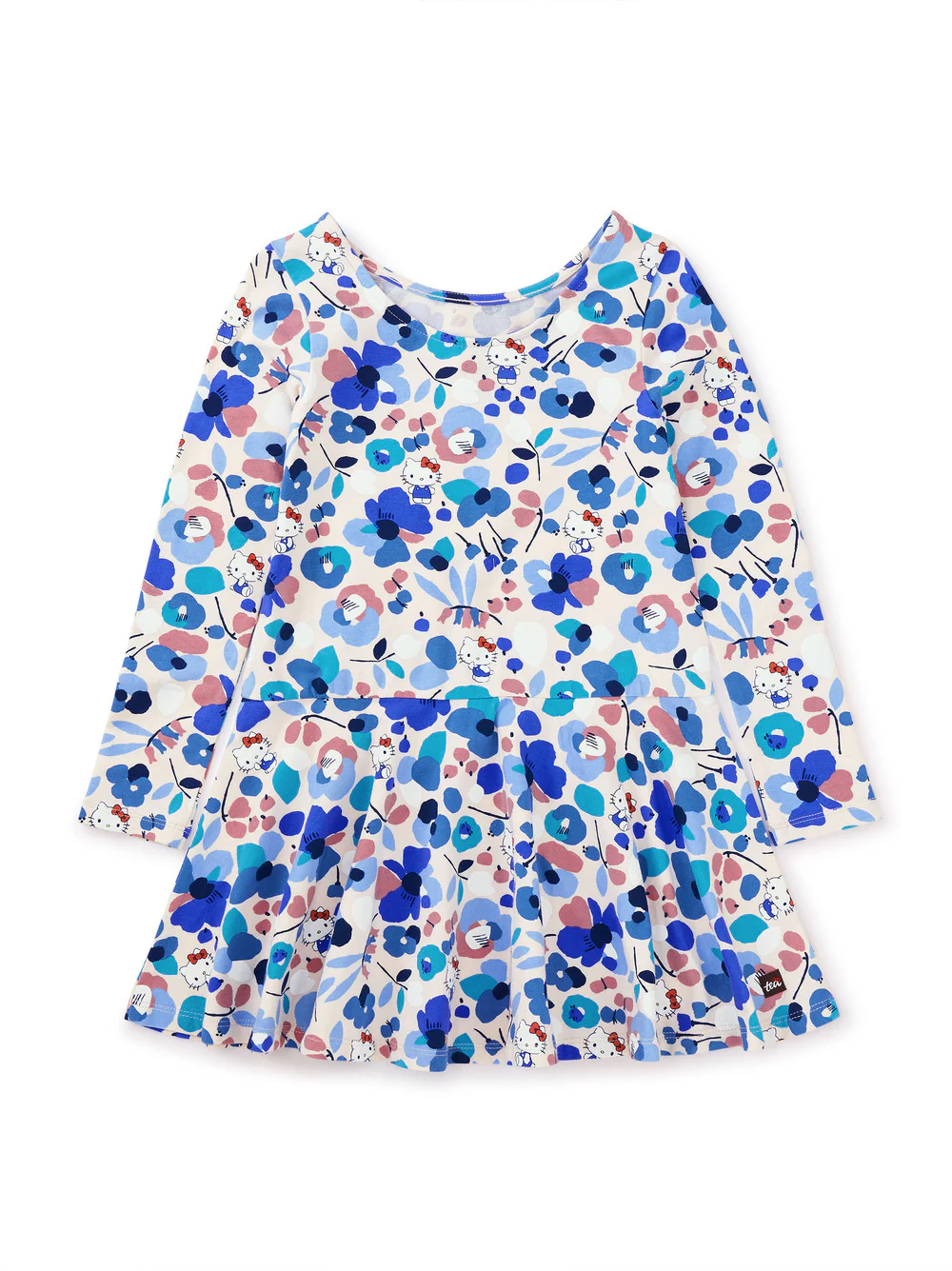 Puff Sleeve Dress - Hello Kitty Floral by Tea Collection FINAL SALE - Image 3