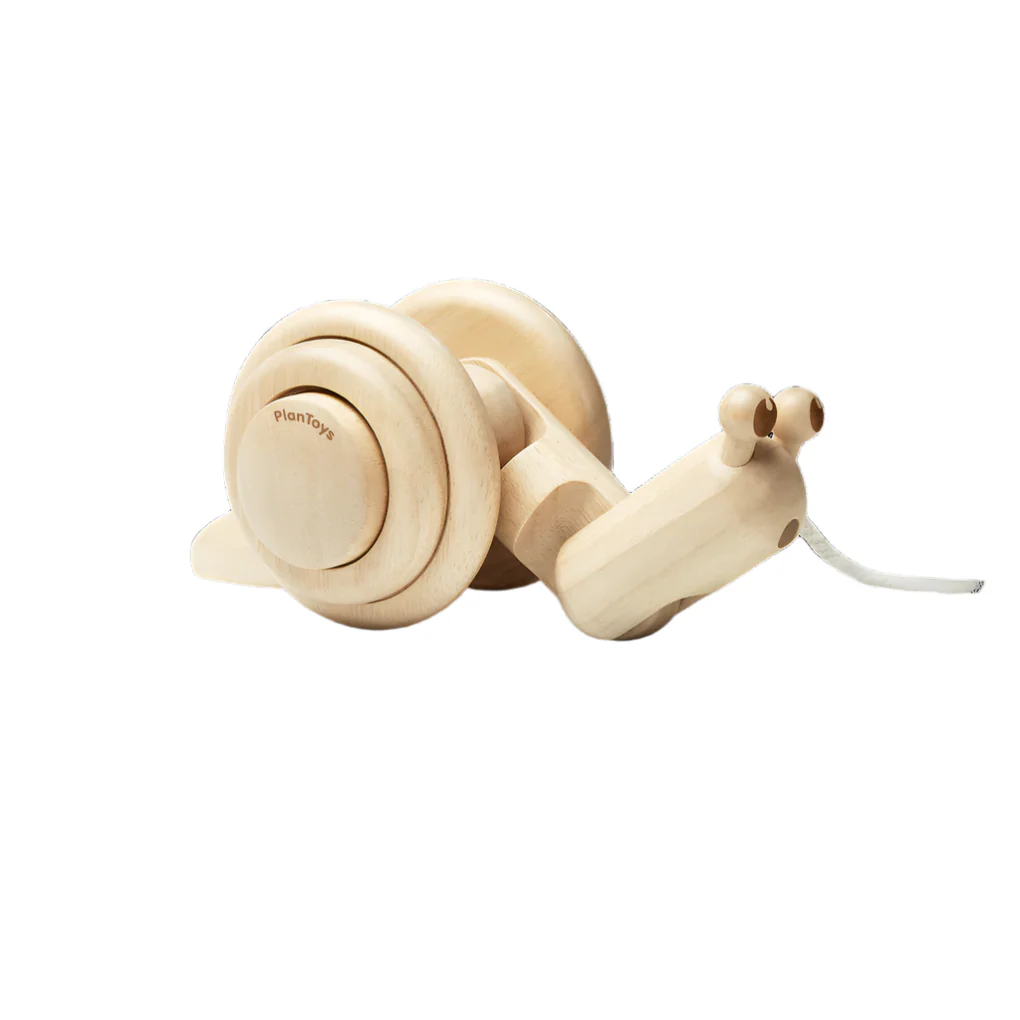 Pull Along Snail - Natural by Plan Toys