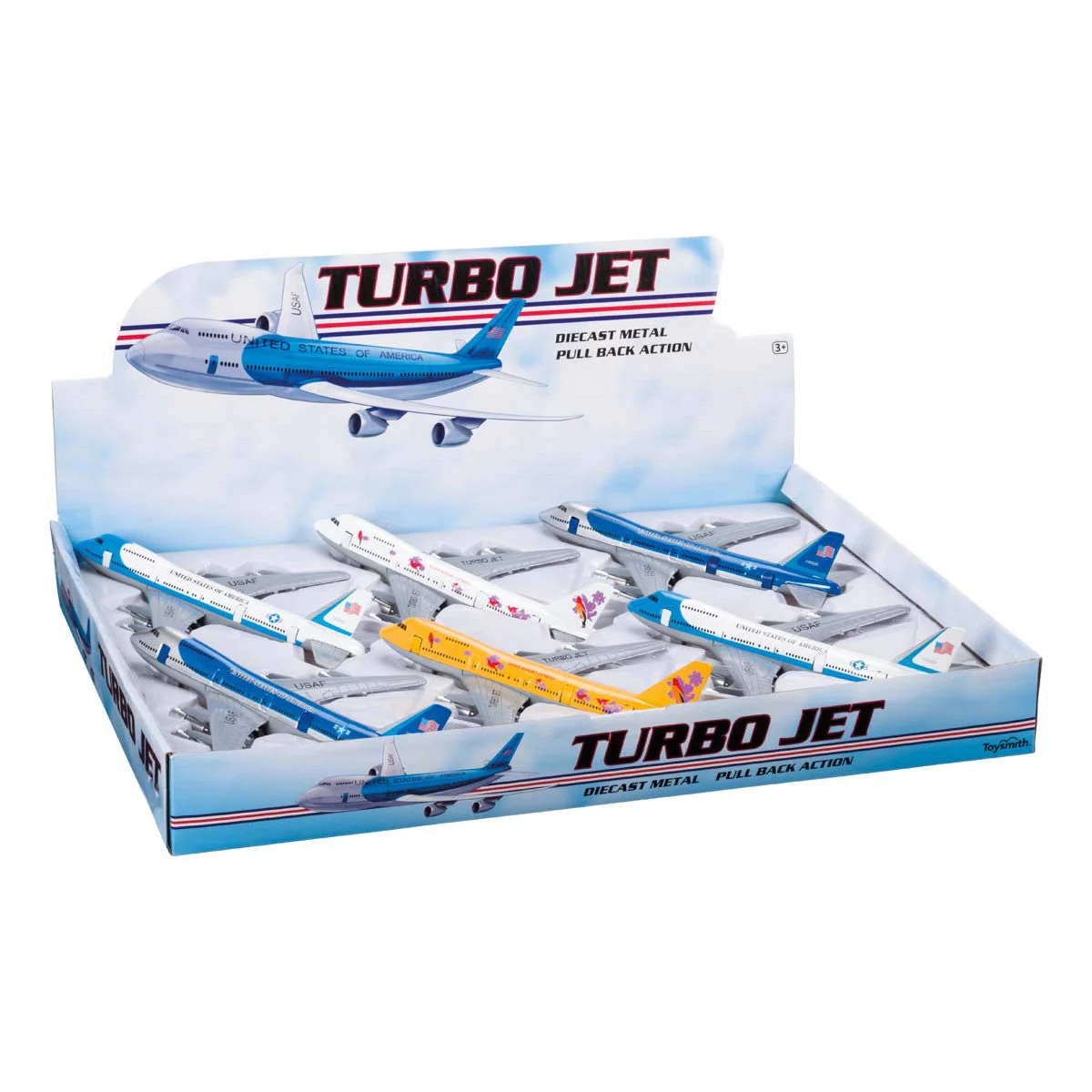 Pull Back Diecast Turbo Jet (1 Unit Assorted) by Toysmith