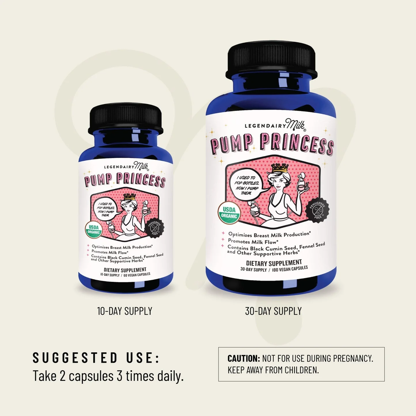 Pump Princess Organic Lactation Blend - 60 Capsules - Image 5