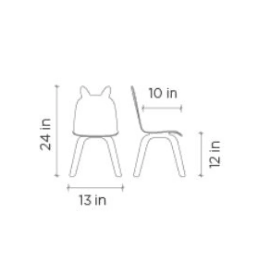 Rabbit Play Chairs (Set of 2) - Birch by Oeuf - Image 7