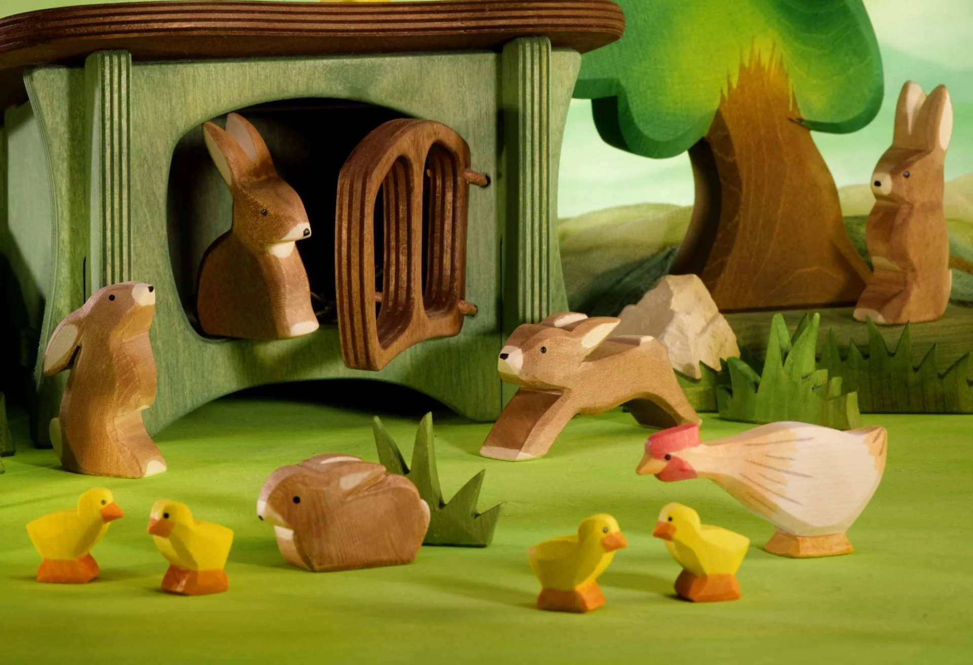 Rabbit Running by Ostheimer Wooden Toys - Image 3