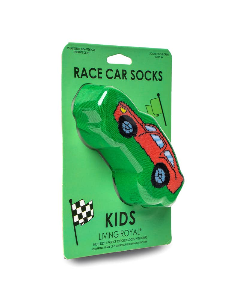 Race Car Kids Crew Socks by Living Royal - Image 3