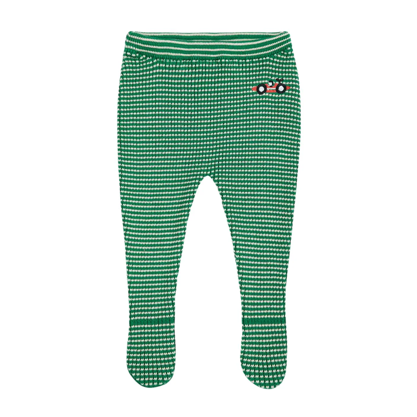 Race Car Knitted Footed Leggings by Bobo Choses - FINAL SALE
