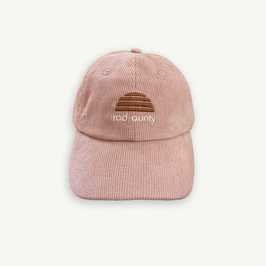 Rad Aunty Cord Cap - Mauve by Banabae - Image 2