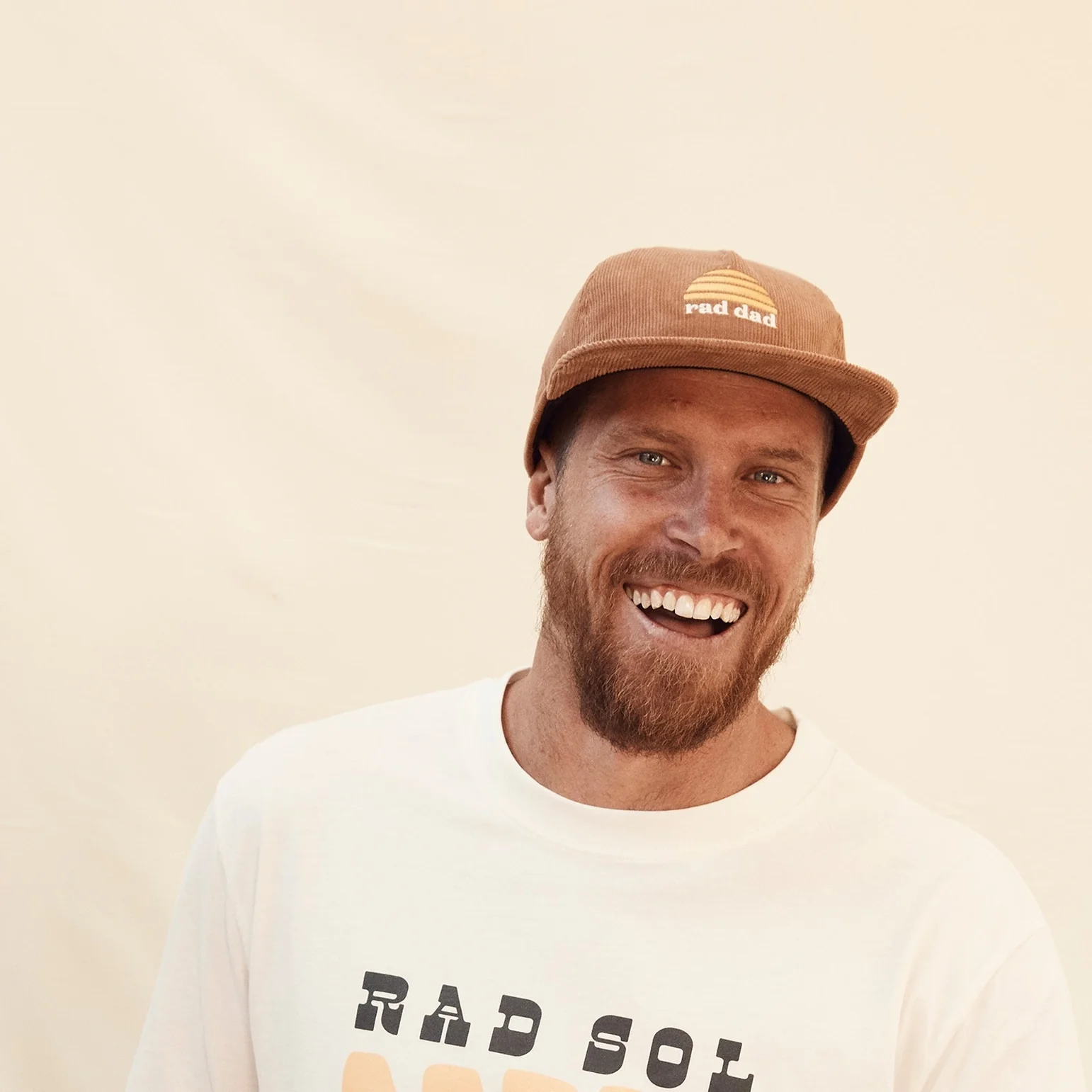 Rad Dad Cord Cap - Tan by Banabae - Image 3