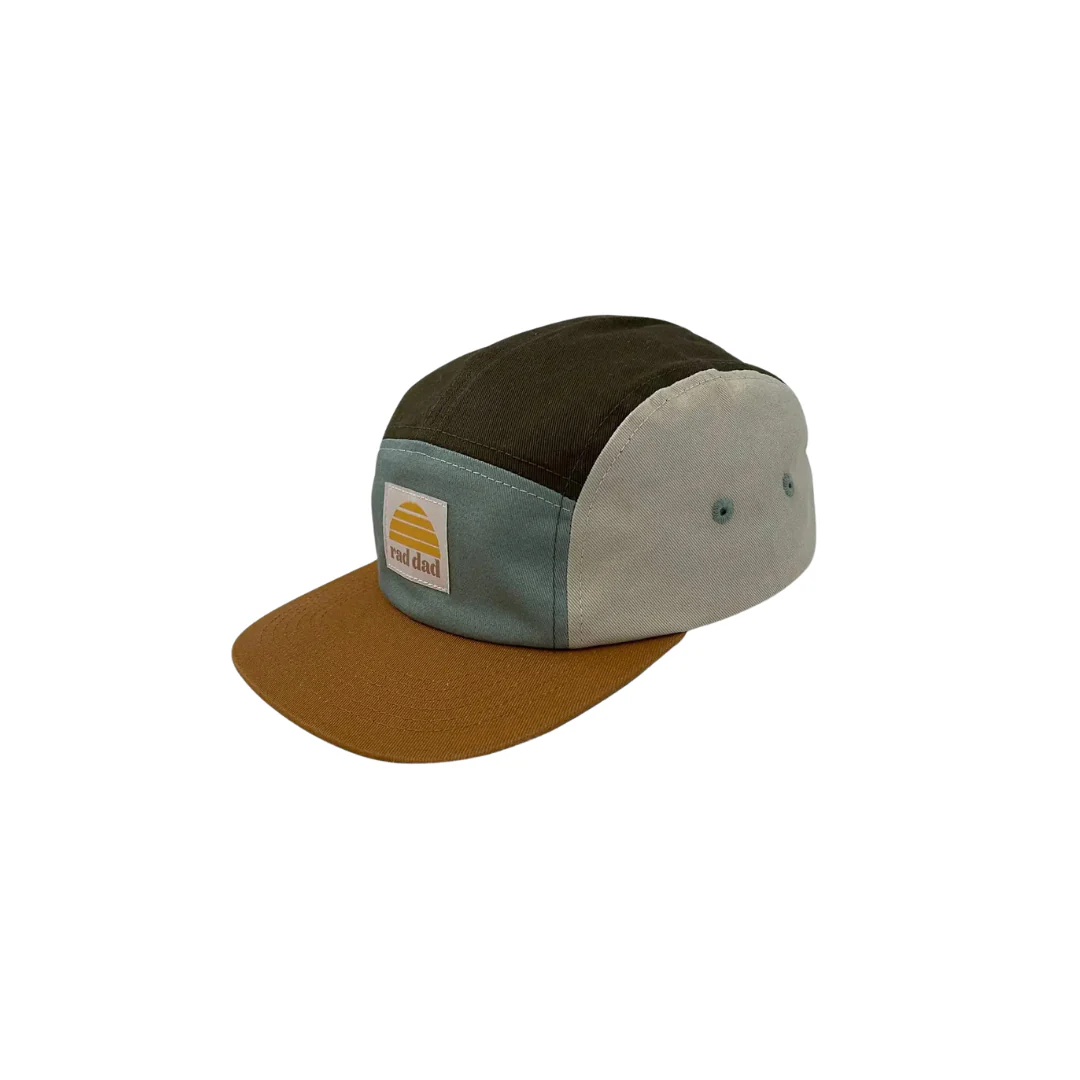 Rad Dad Five Panel Spliced Cap - Khaki by Banabae - Image 2