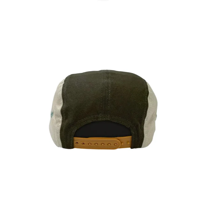 Rad Kid Spliced 5 Panel Cap - Khaki by Banabae - Image 3