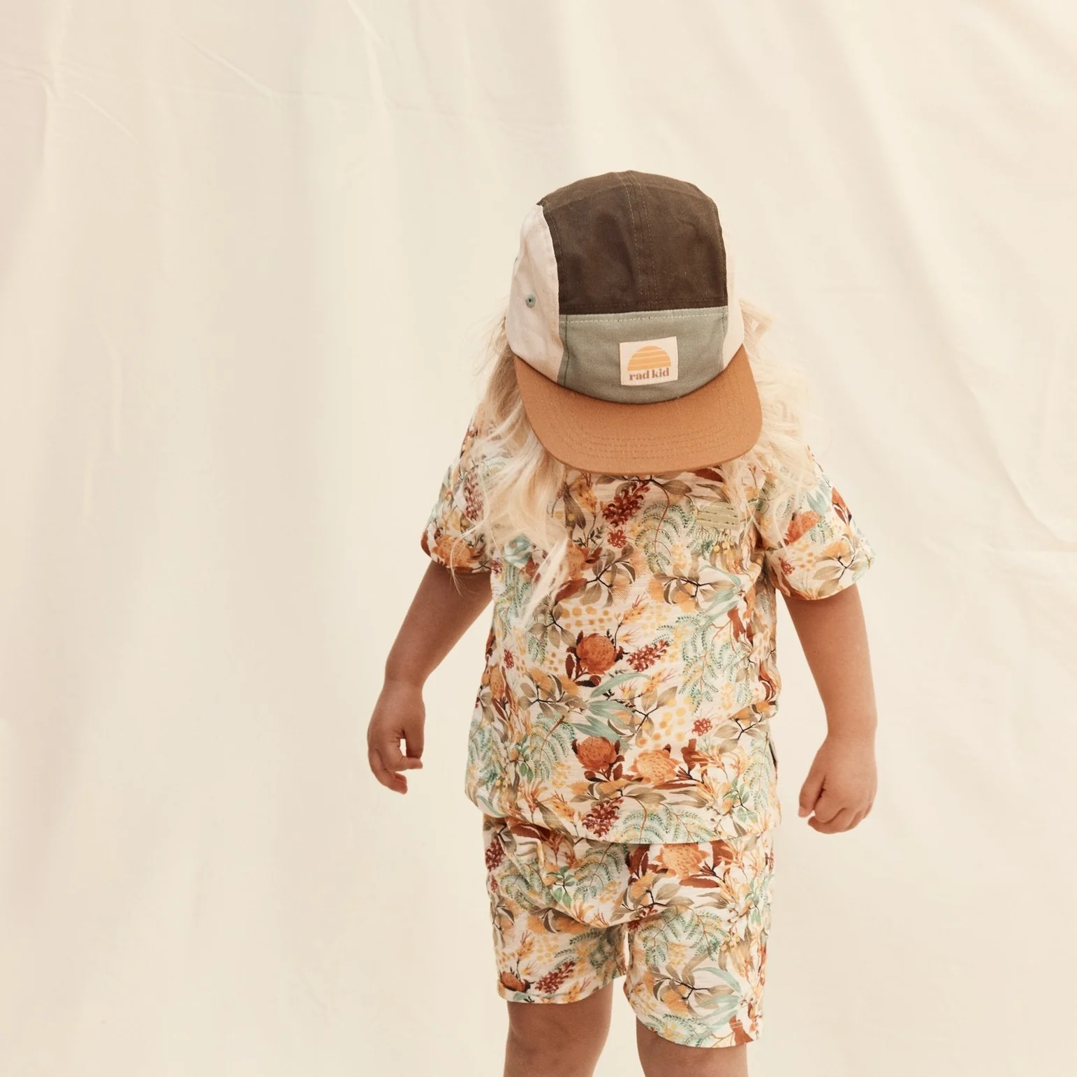 Rad Kid Spliced 5 Panel Cap - Khaki by Banabae - Image 5
