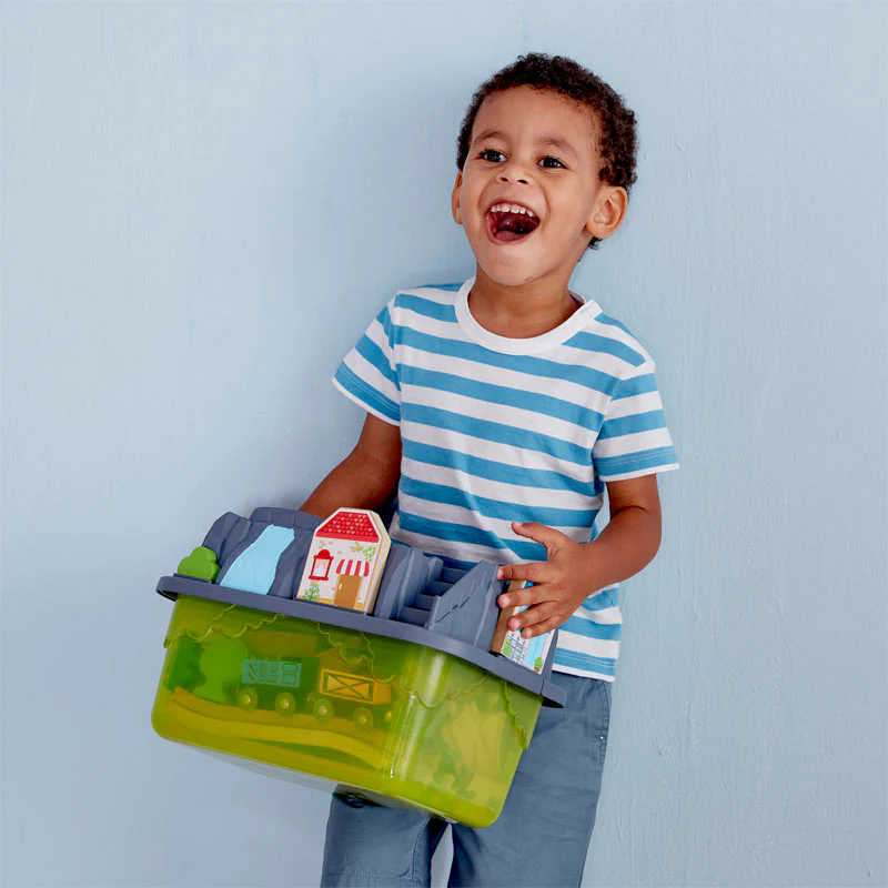 Railway Bucket Builder Set by Hape - Image 3
