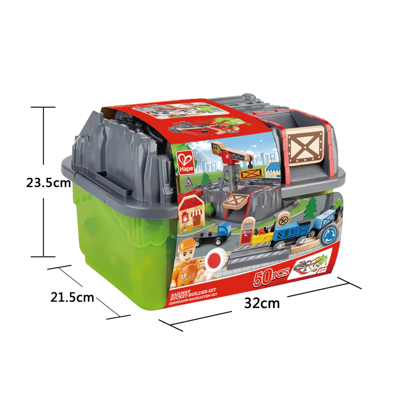 Railway Bucket Builder Set by Hape - Image 5