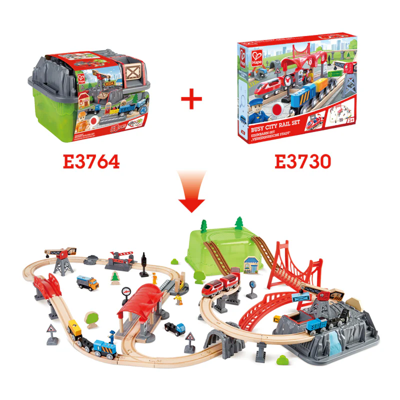 Railway Bucket Builder Set by Hape - Image 7