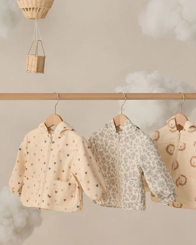 Rain Coat - Confetti Heart Small by Quincy Mae - Image 7